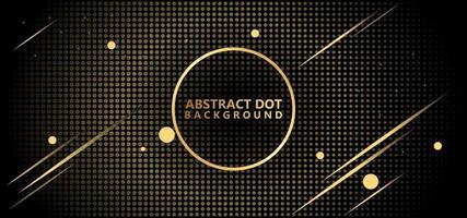 Beautiful Gold Abstract Polka Dots Pattern vector