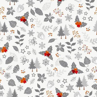 Winter holiday seamless pattern