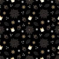 Winter holiday seamless repeat pattern vector