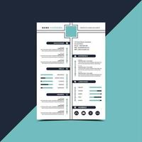 Resume CV template vector