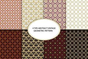 Abstract Vintage Geometric Pattern vector