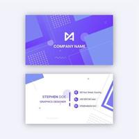 Abstract business card template vector