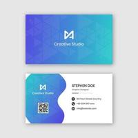 Modern business card template vector