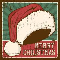 Merry Christmas Vintage Signage Poster Rustic  vector