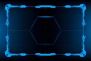 HUD panel VR User interface vector