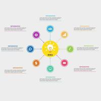 Modern circle business infographic