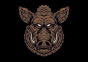 Boar head vector illustration 