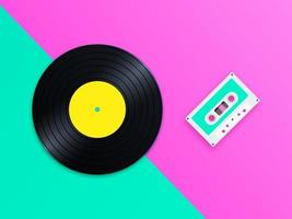 Old School Music Pop Vector Background