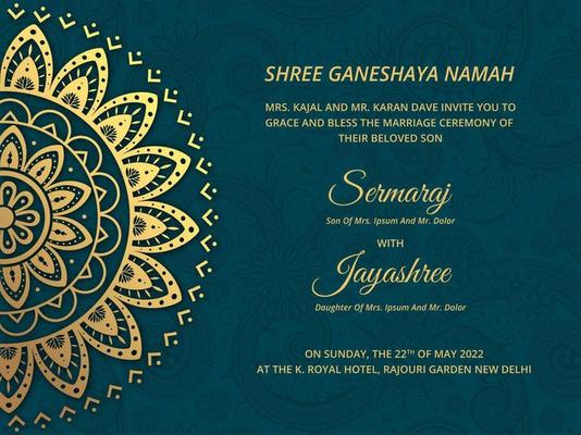 Bạn đang tìm kiếm một thẻ cưới sang trọng cho đám cưới của mình? Hãy đến ngay xem hình ảnh thẻ cưới Ấn Độ này để cảm nhận vẻ đẹp lộng lẫy, trang trọng khó ai sánh bằng. 