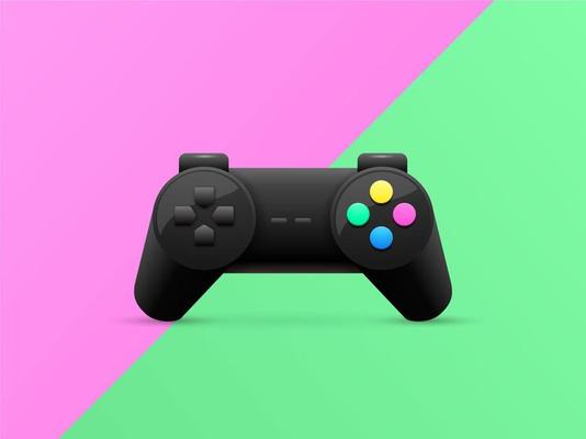 Retro Game Controller Pop Background