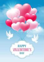 Happy Valentines Day greeting vector