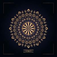 Golden Mandala Design vector