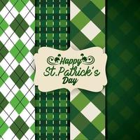 St Patrick Background Set  vector