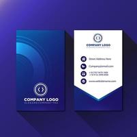 Blue sleek Company Id card template