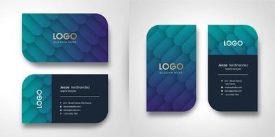 Abstract Textured Business Card Template vector