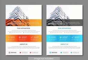 Rectangle Design Modern and clean business flyer template vector