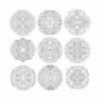 Spirograph Design Element Set vector