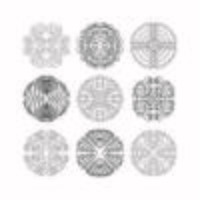 Spirograph Design Element Vector Set