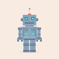 Retro Robot Vector Illustration