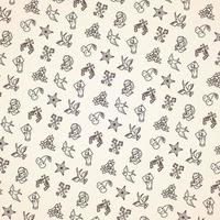 Old School Tattoo Seamless Pattern vector