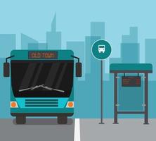 Bus Stop Vector Art At Vecteezy