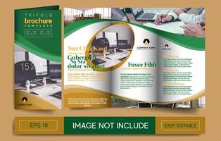 TRIFOLD brochure template vector