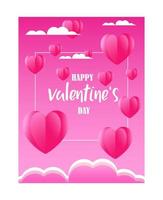 Valentine day's greeting vector