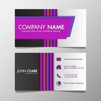 Modern colorful business card template presentation design vector