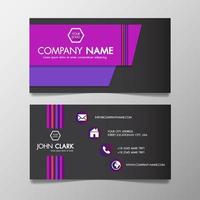 Modern colorful business card template presentation design vector