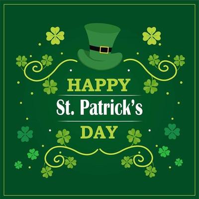 St. Patricks Day luck of the irish poster design. 4939740 Vector