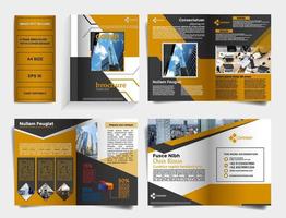 6 page brochure template vector