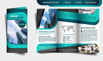 TRIFOLD brochure design vector