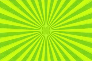 Abstract background of green rays vector