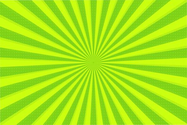 Abstract background of green rays