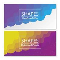 Blend Shapes background banner vector