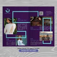 Abstract Purple Fashion Brochure Design vector