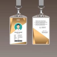 Golden Awesome ID Card Template