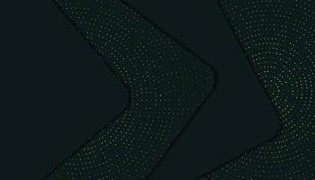 Abstract Elegant 3D Layer Dark Green Background With Glitters vector