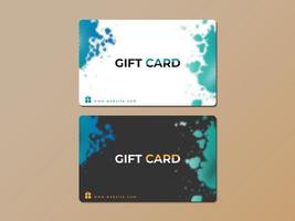 Gift or Business Card halftone splash template set vector