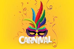 Brazilian carnival background vector