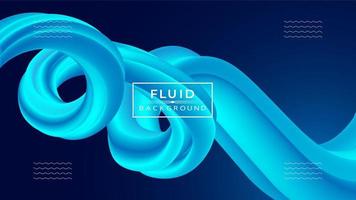 Modern abstract background with 3d fluid shapes