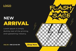 New arrival flash sale banner