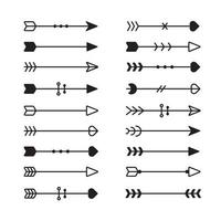 Ethnic arrows set vector