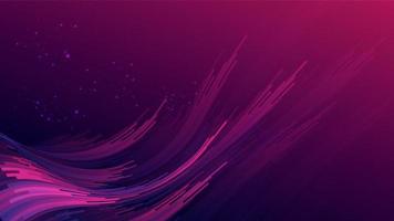Abstract gradient purple pink curve wave stripes vector