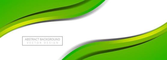 Modern colorful flowing wave banner on white background vector