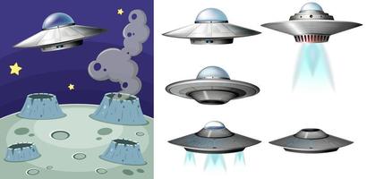 UFO on the space vector