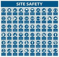 Safety PPE Must Be Worn Sign Set vector