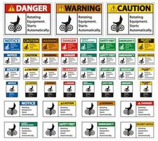 Set Rotating Equipment  vector