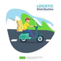 logistic distribution cargo service concept