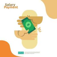 Salary Payment Business Concept vector